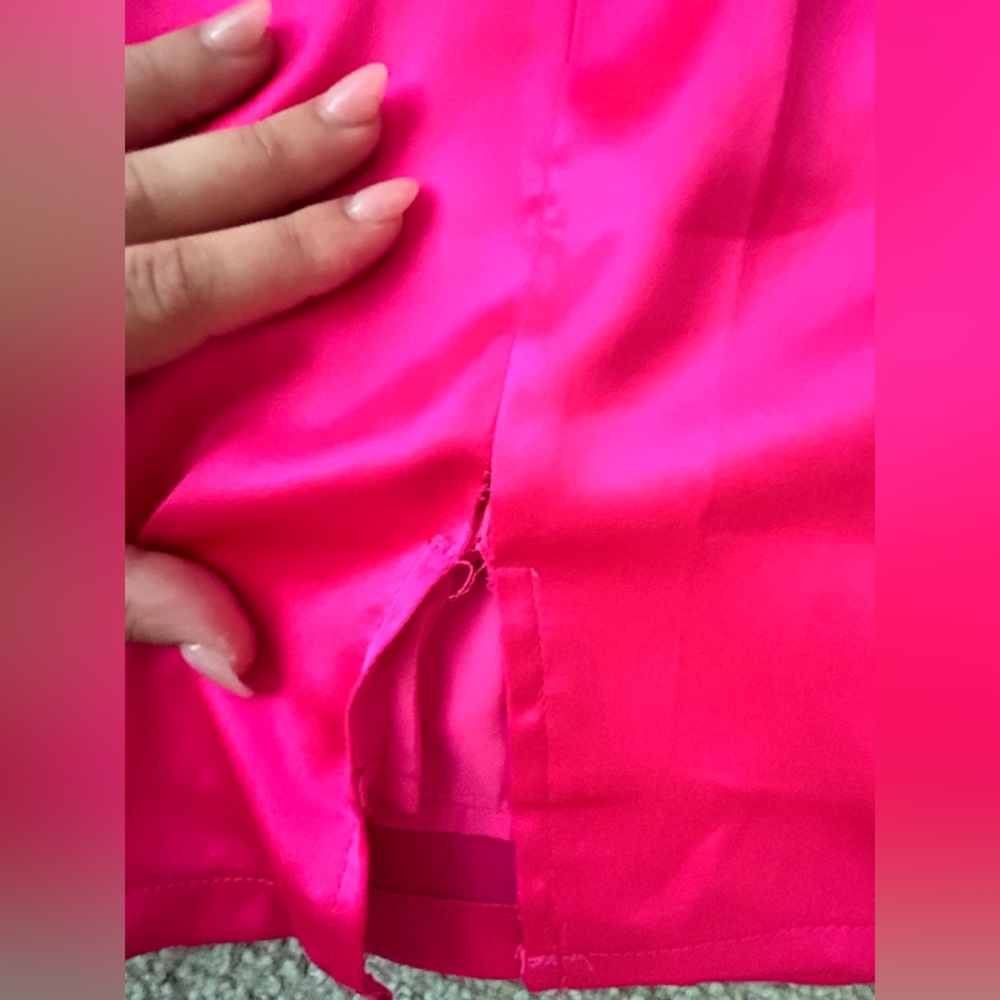 Vibrant Pink Mini Dress - Picture 3 of 3